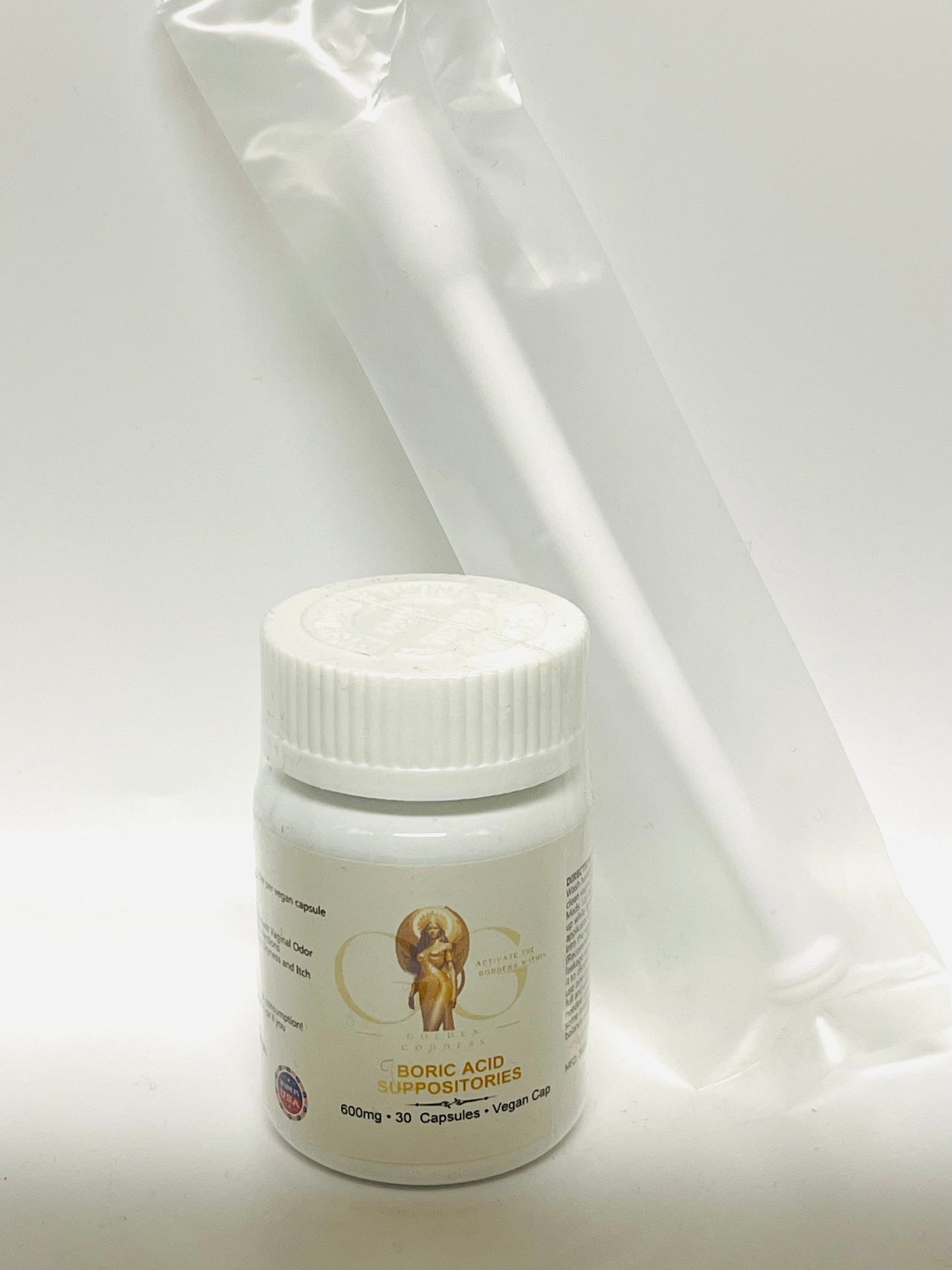 Golden Goddess - Activate The Goddess Within - Boric Acid Suppositories