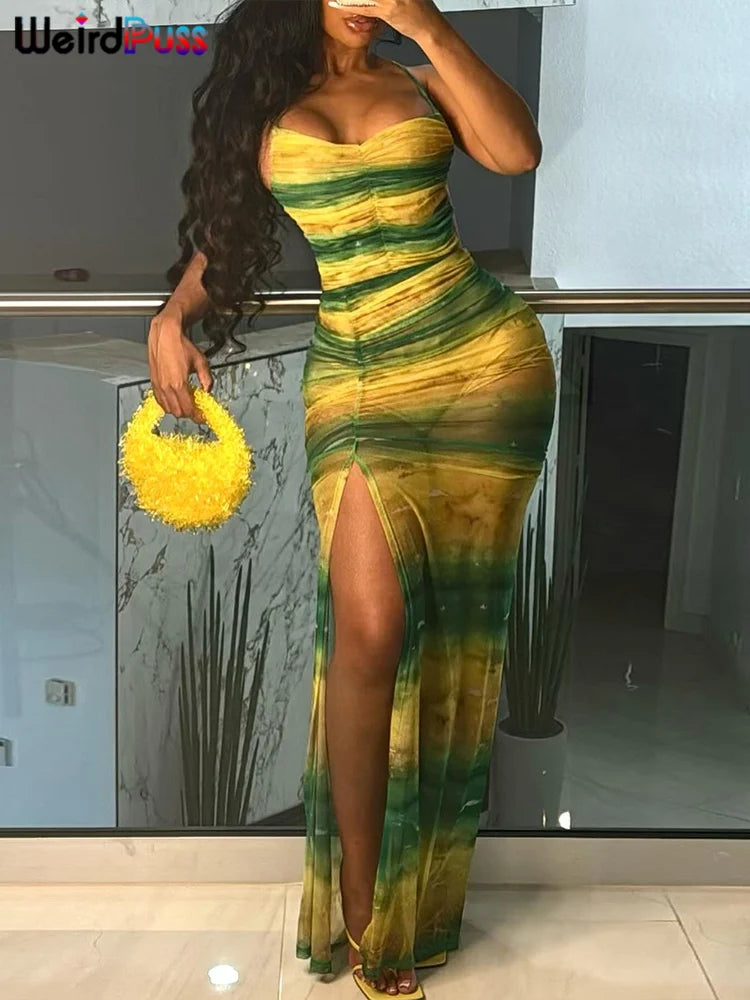 Stripe Me Green Dress