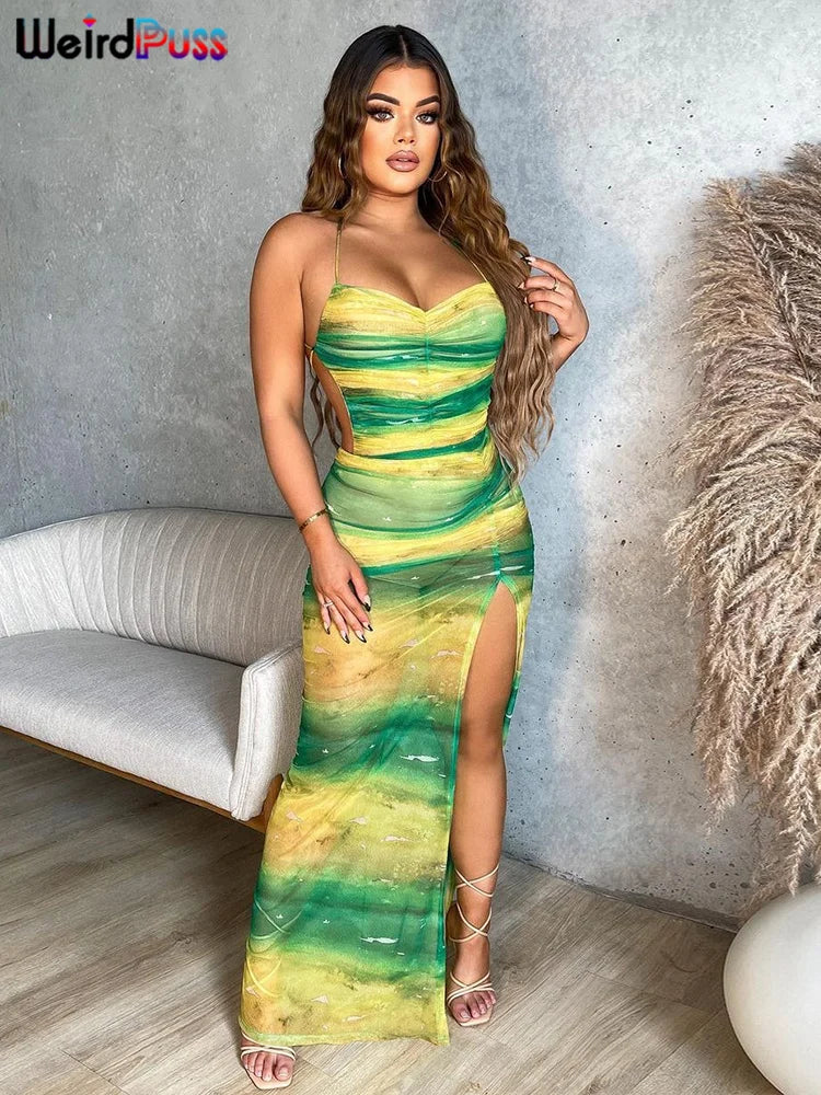 Stripe Me Green Dress