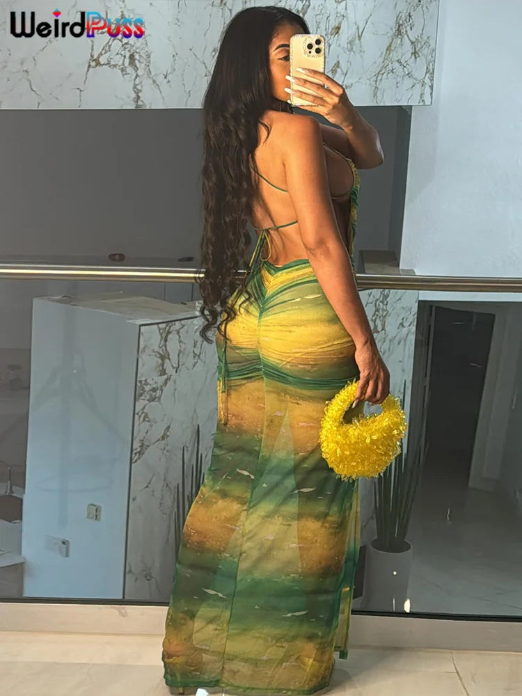 Stripe Me Green Dress