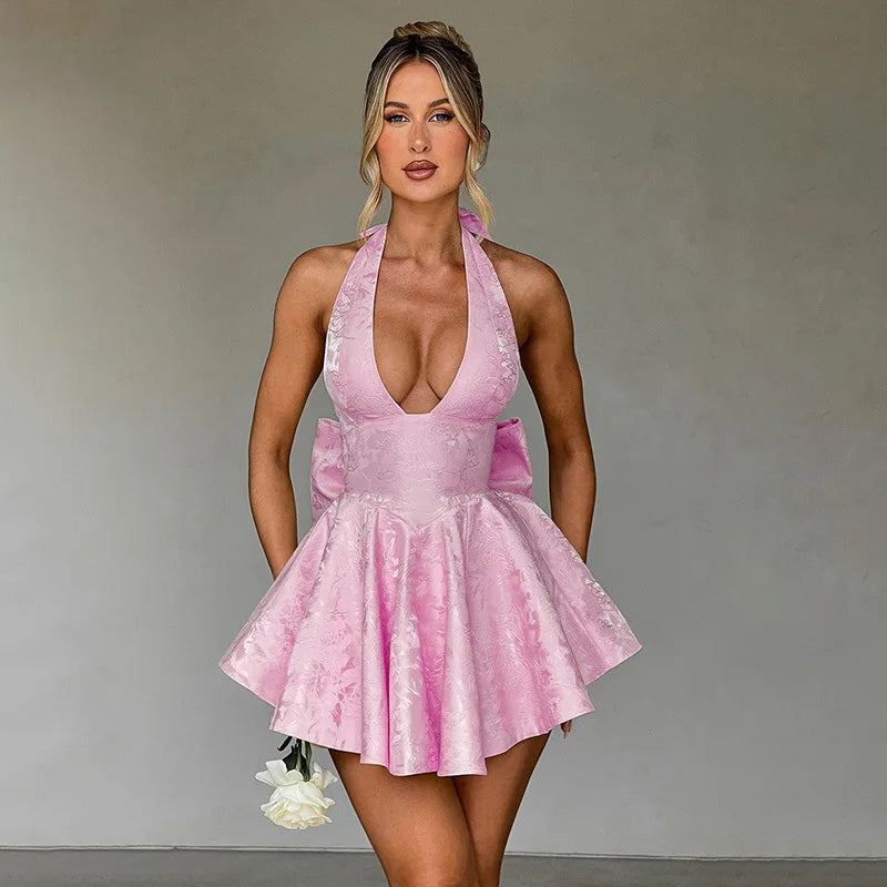 Pretty in Bow Mini Dress