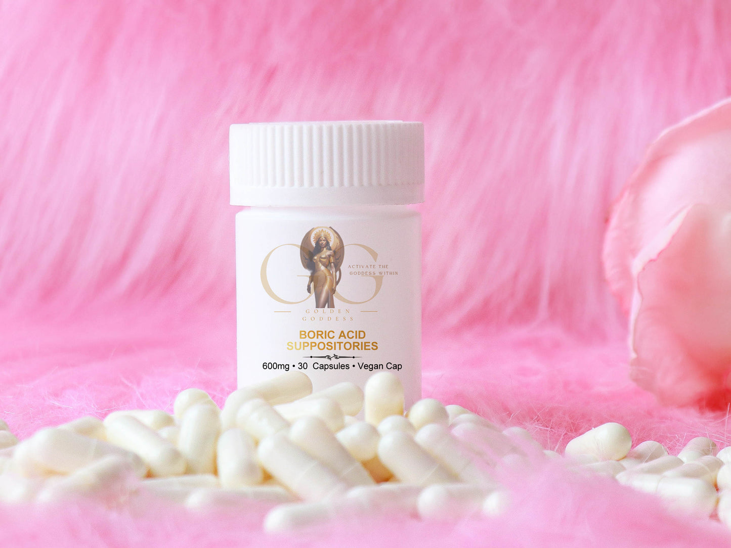 Golden Goddess - Activate The Goddess Within - Boric Acid Suppositories