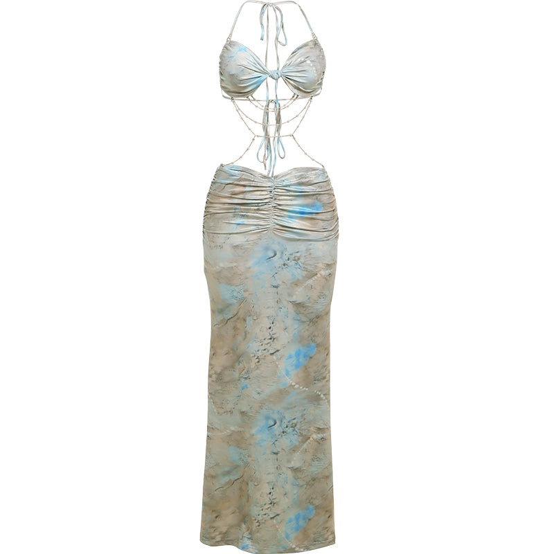 Pure Desire Hollow Blooming Long Skirt