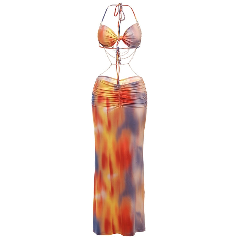 Pure Desire Hollow Blooming Long Skirt