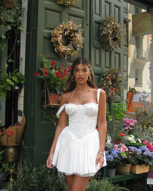 Floral Corset Mini Dress